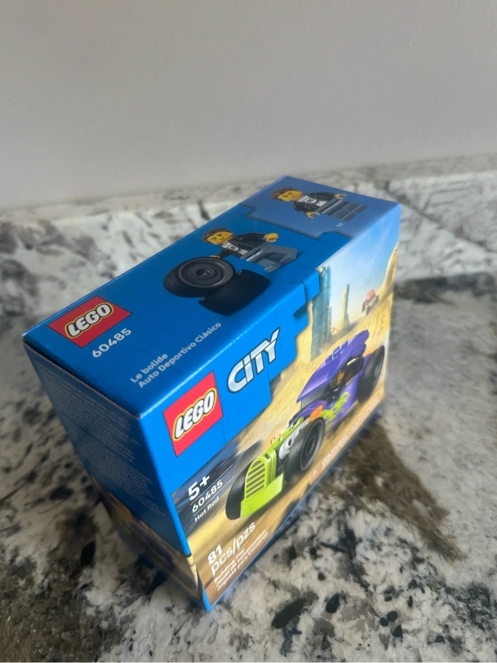 LEGO City Purple and Green Hot Rod Racing Car